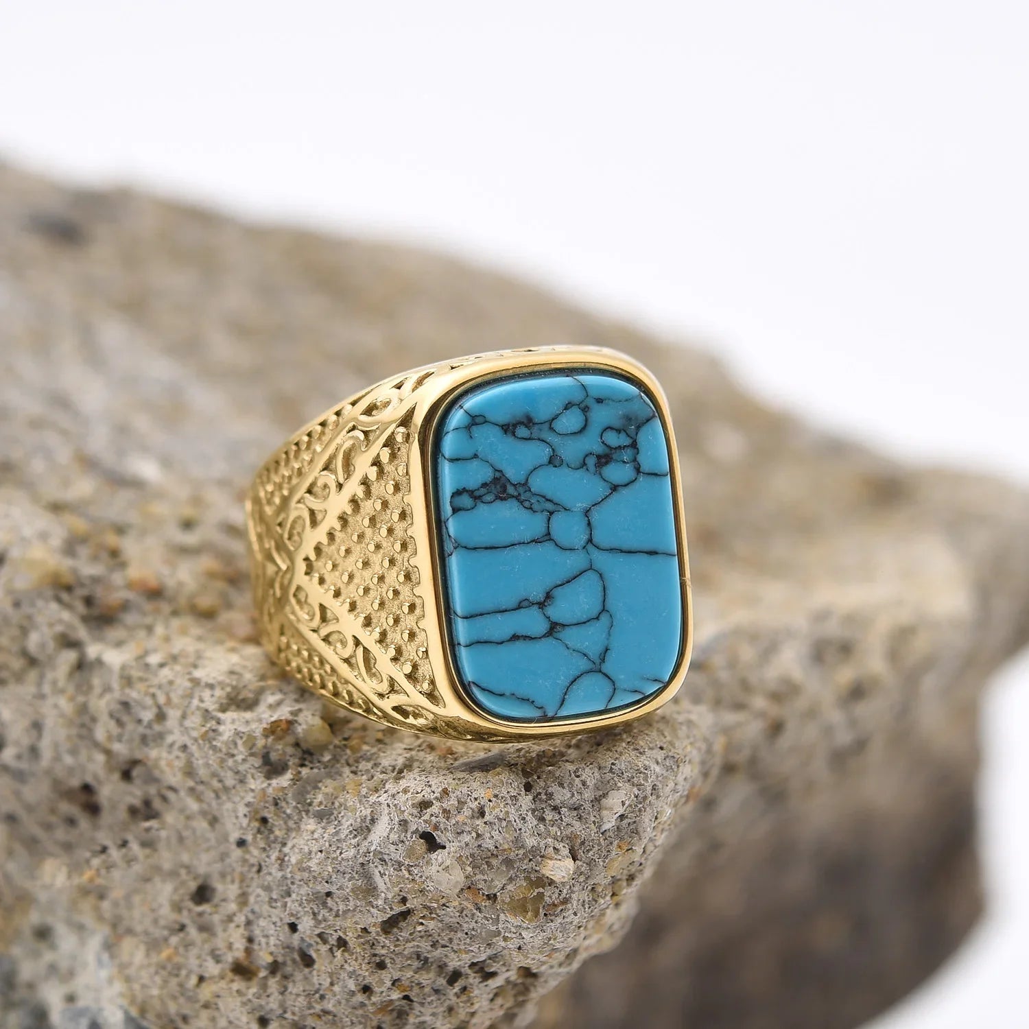Stone Oval Signet Ring