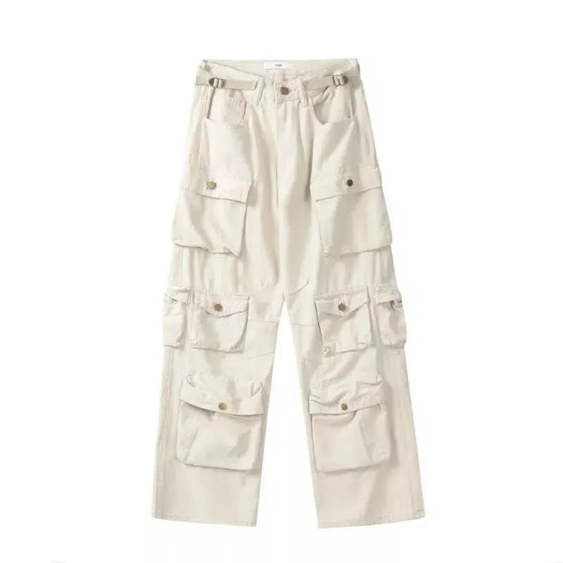 Y2K Baggy Cargo Pocket Trousers