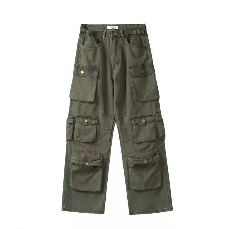 Y2K Baggy Cargo Pocket Trousers