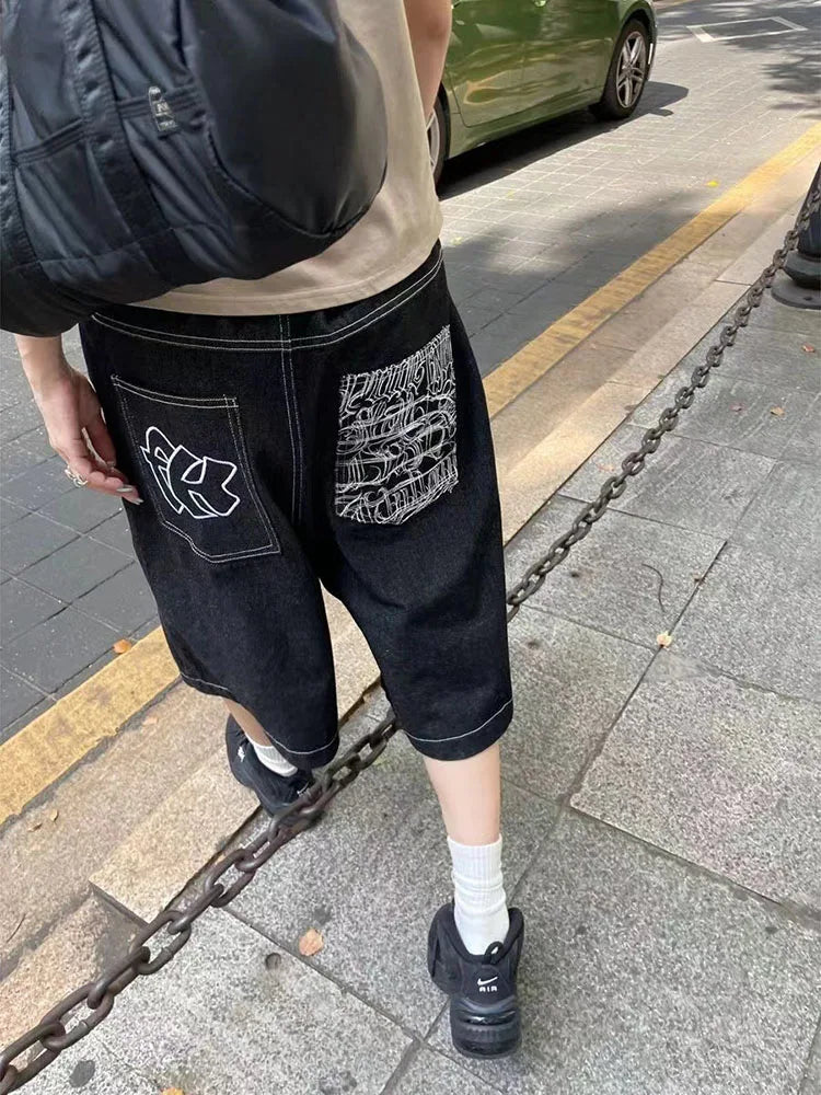 Y2K Baggy Denim Shorts Jorts