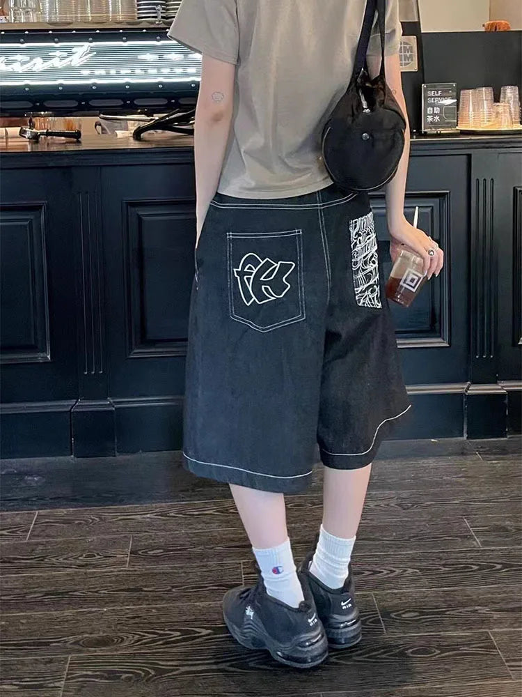 Y2K Baggy Denim Shorts Jorts