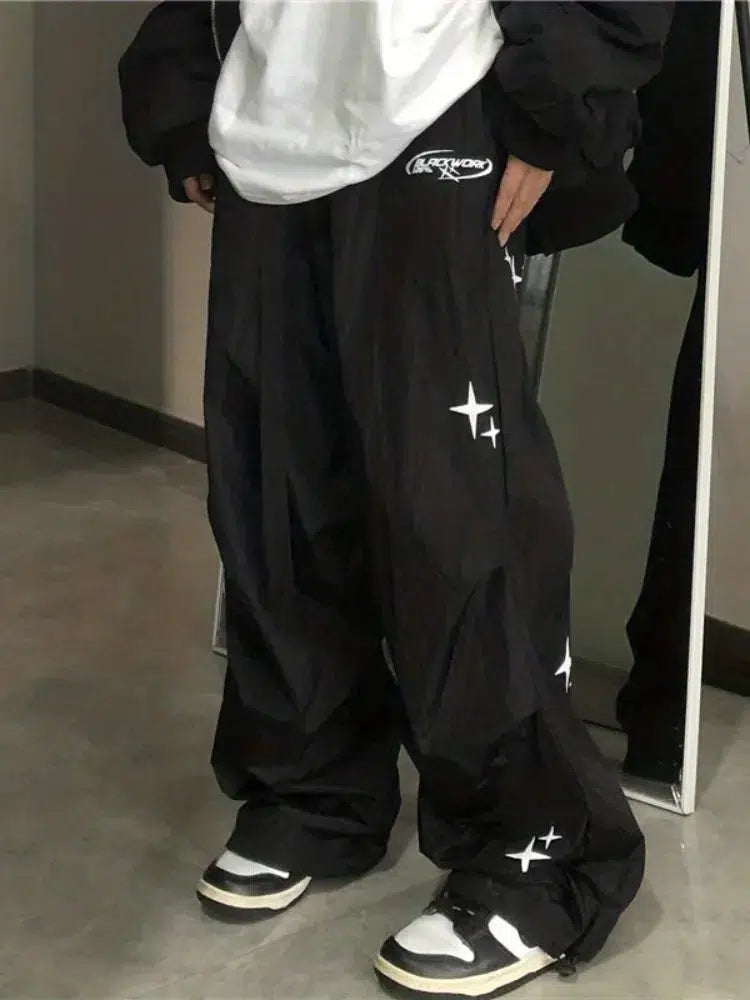 Y2K Baggy Star Joggers