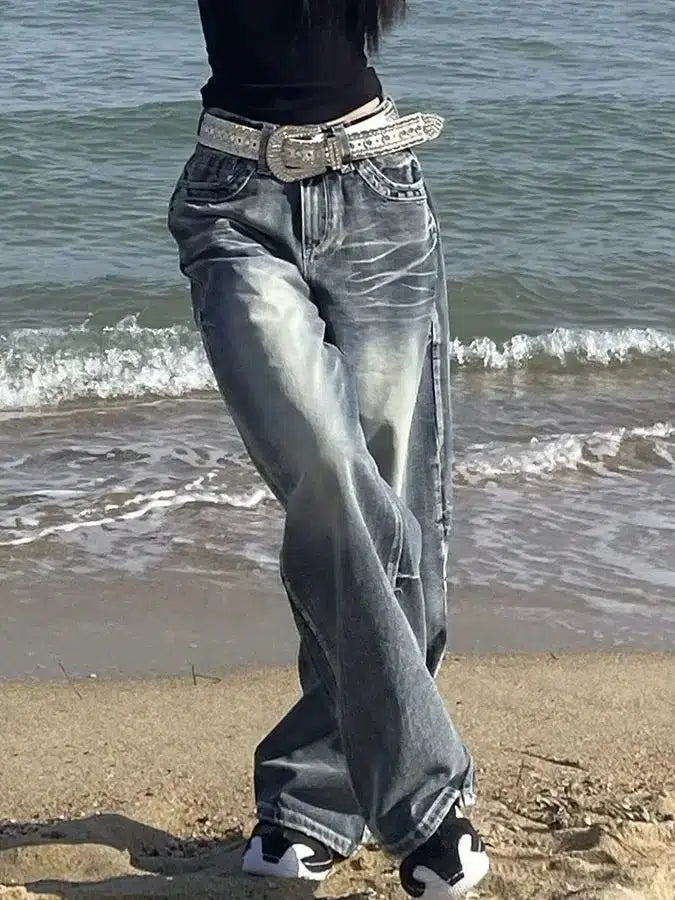 Y2K Baggy Vintage Washed Jeans