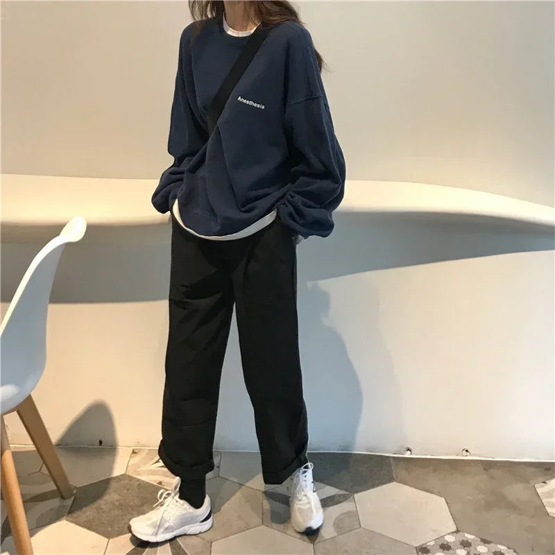 Y2K Baggy Womens Sweatshirt Jumper