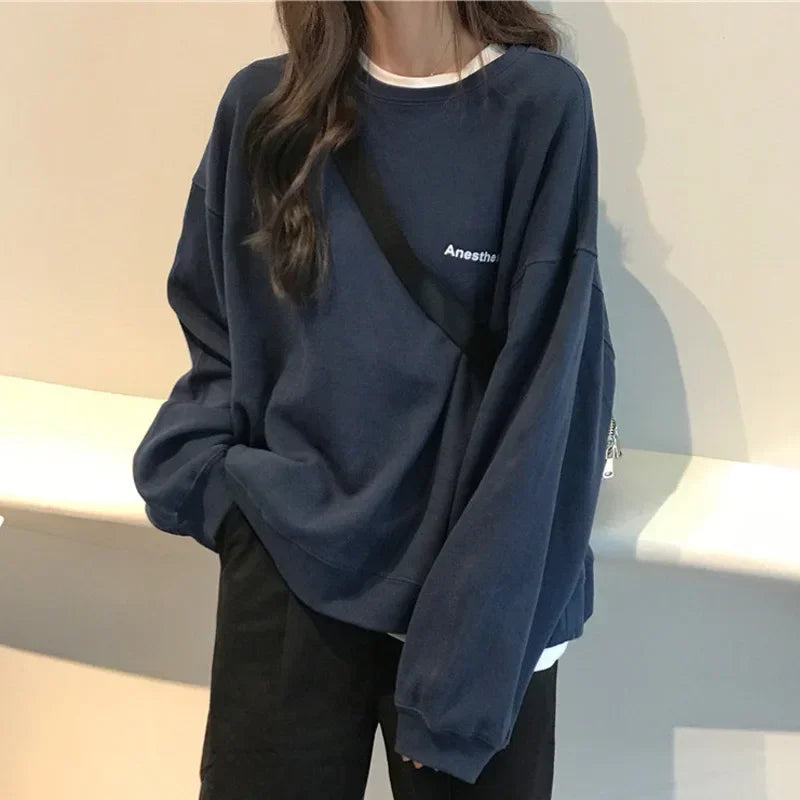 Y2K Baggy Womens Sweatshirt Jumper