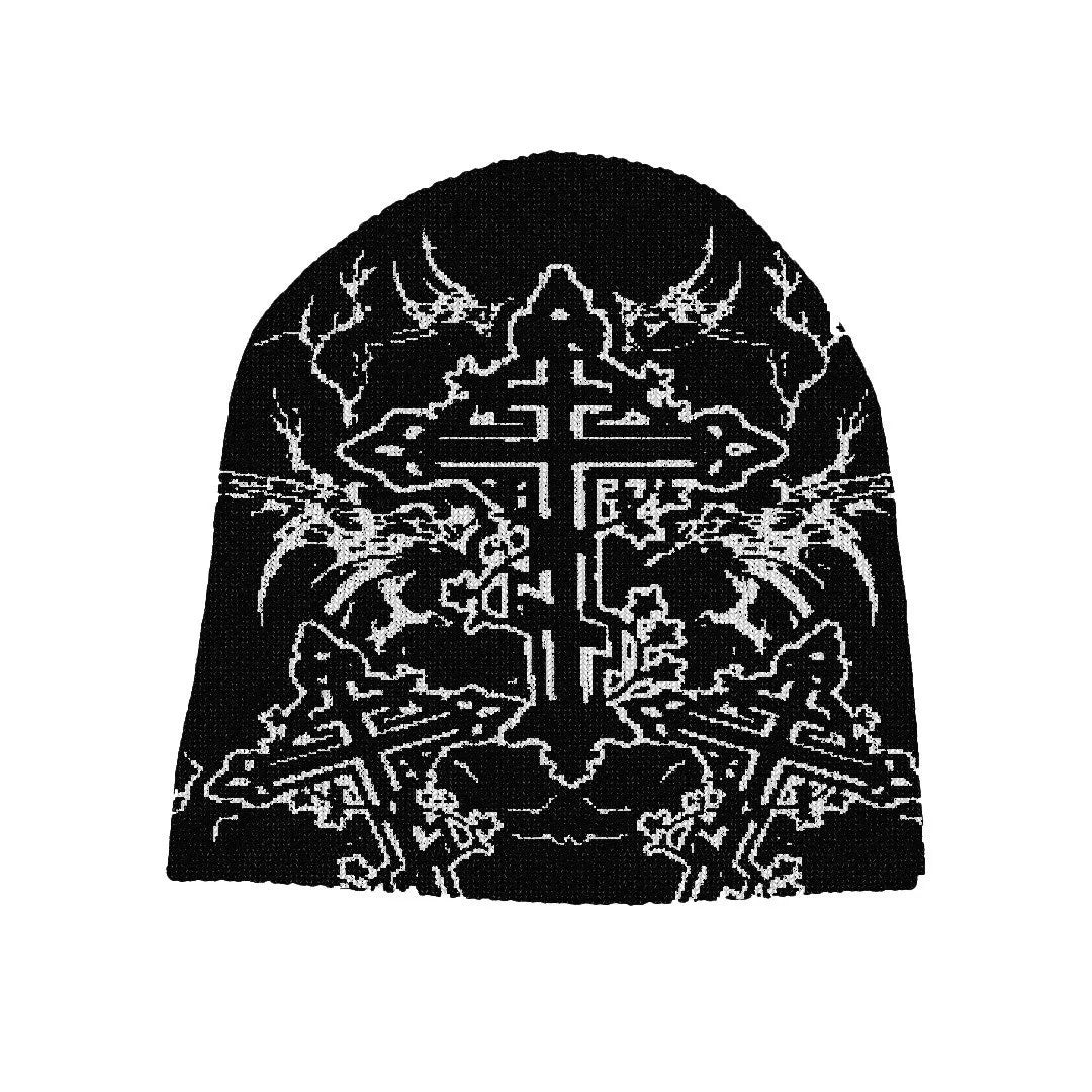 Y2K Cross CROSS Cross Beanie