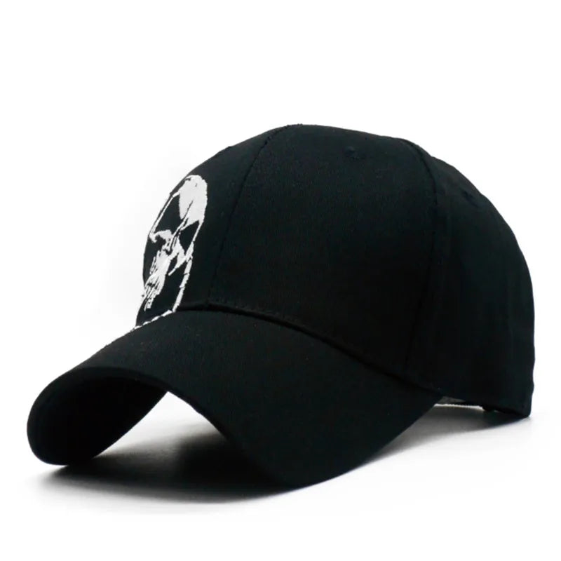 Y2K Embroidered Screaming Skull Baseball Cap
