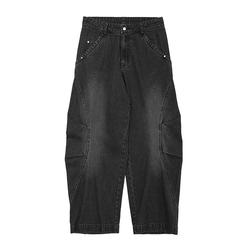 Y2K Essential Black Baggy Jeans