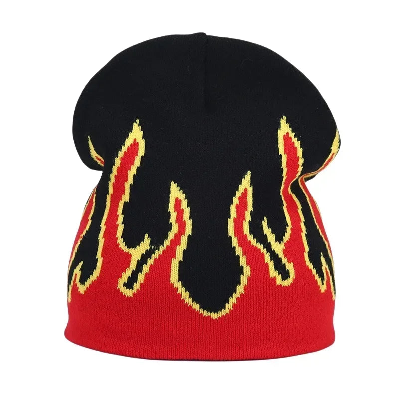 Y2K Flame Beanie