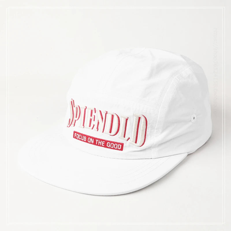 Y2K Flat Brim Embroidered Baseball Cap