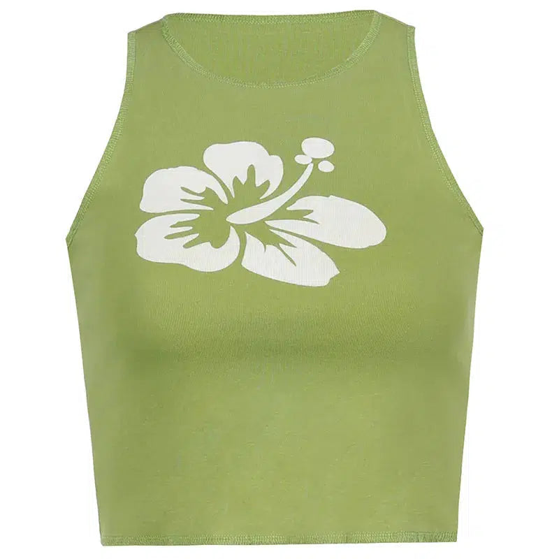 Y2K Floral Tank Top