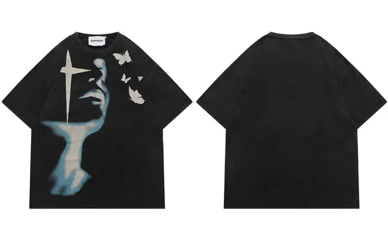 Y2K Graphic Baggy T Shirt