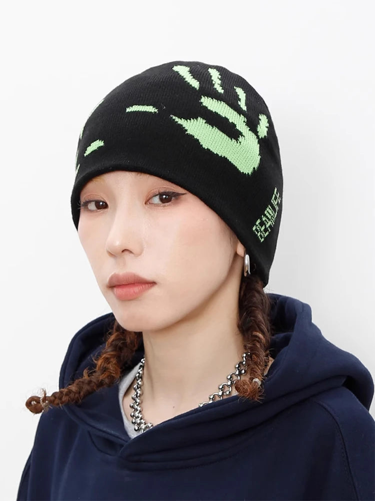 Y2K Hand Print Beanie