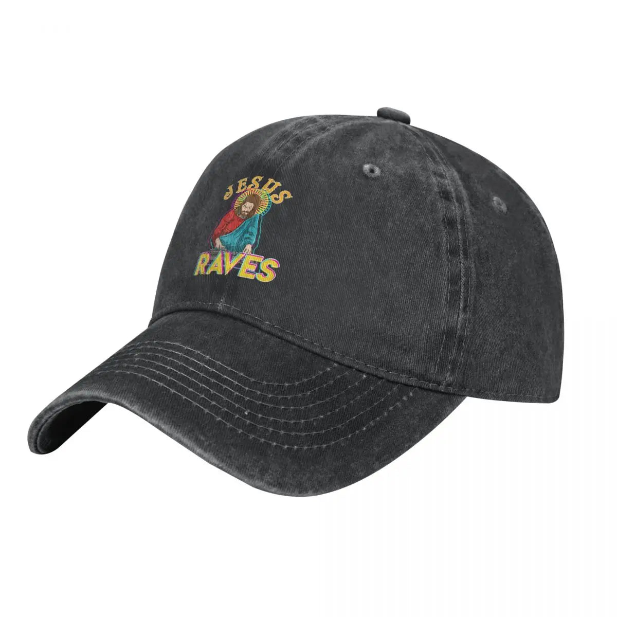 Y2K Jesus Raves Baseball Cap