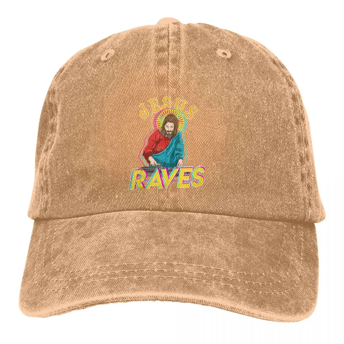 Y2K Jesus Raves Baseball Cap