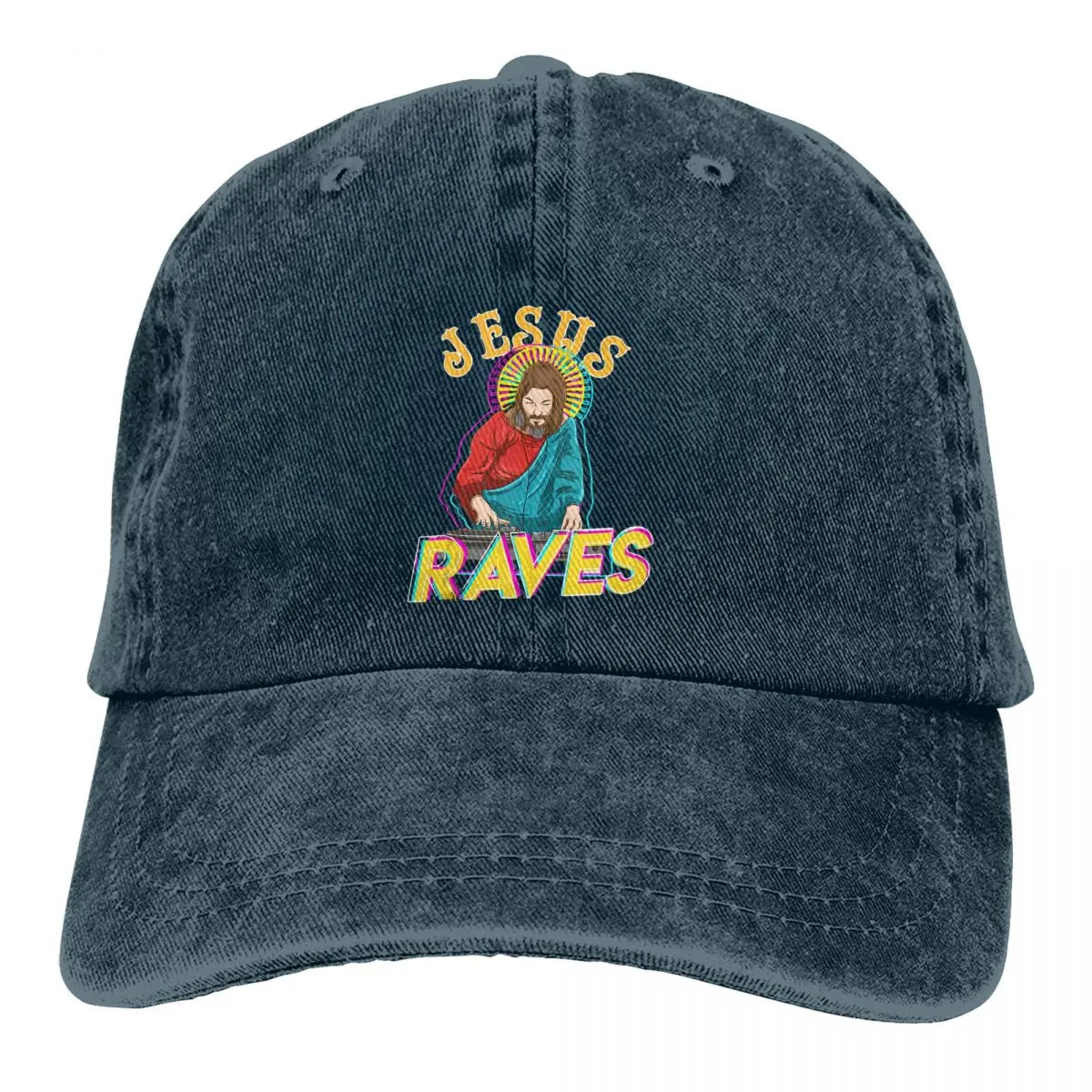 Y2K Jesus Raves Baseball Cap