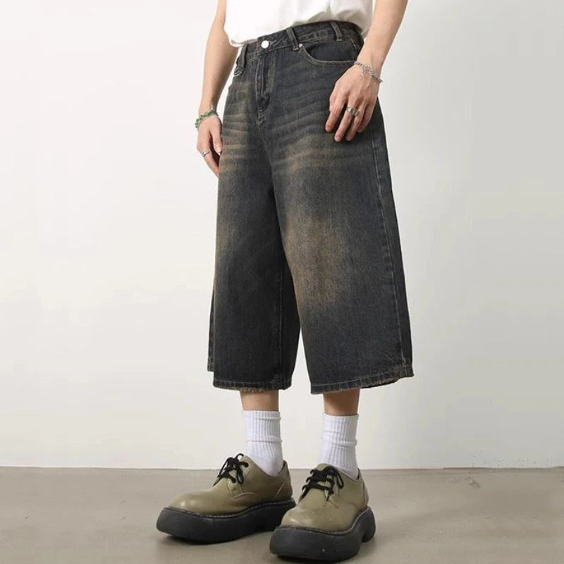Y2K Long Denim Shorts Jorts