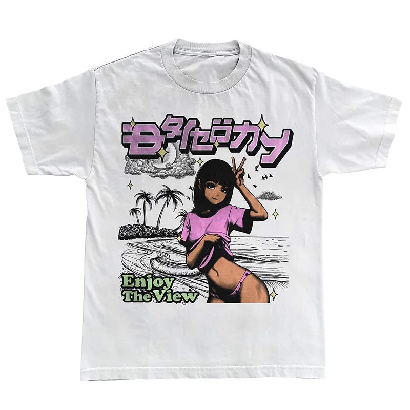 Y2K Magazine Graphic T Shirt