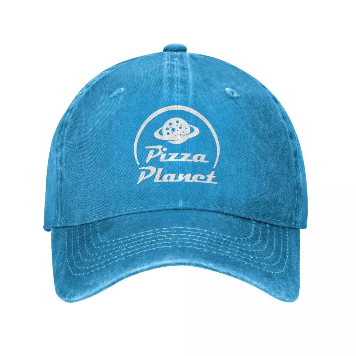 Y2K Pizza Planet Print Baseball Cap