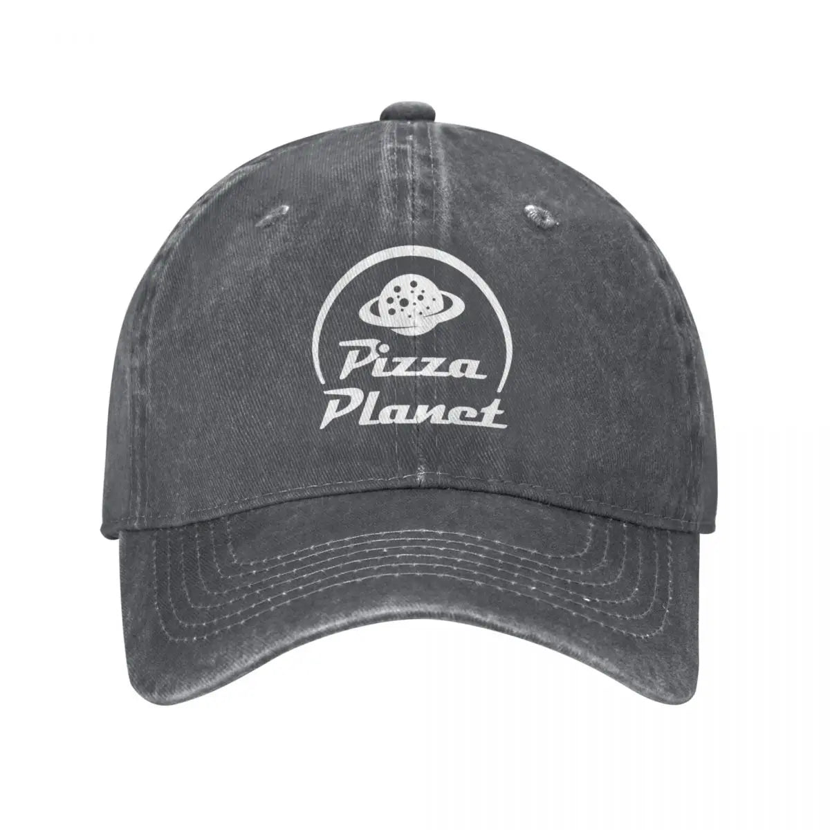 Y2K Pizza Planet Print Baseball Cap