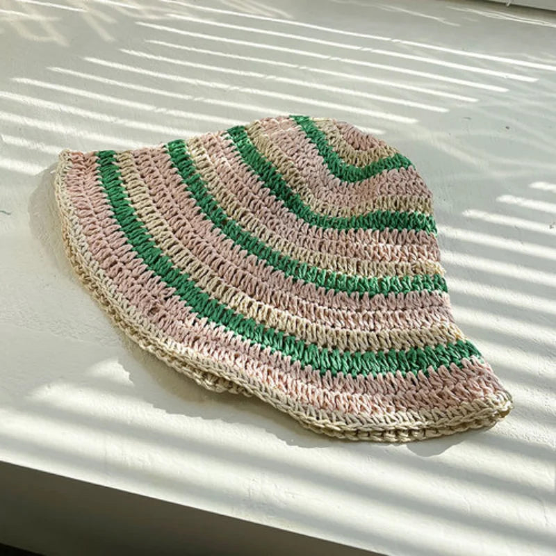 Y2K Seaside Knit Bucket Hat