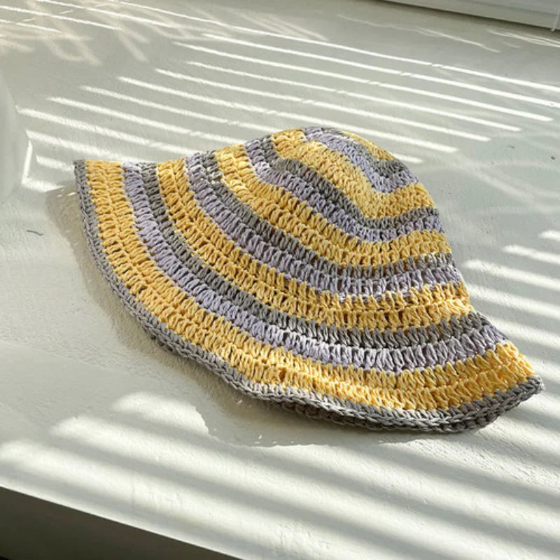 Y2K Seaside Knit Bucket Hat