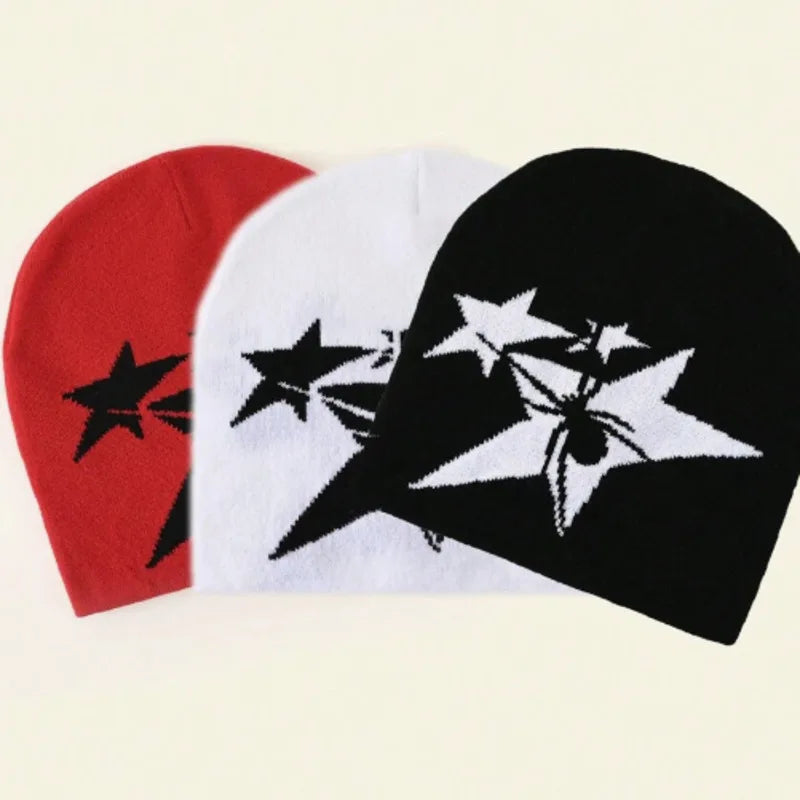 Y2K Spider Star Beanie