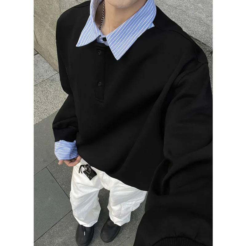 Y2K Spring Fake Two Pieces Jumper Sweater