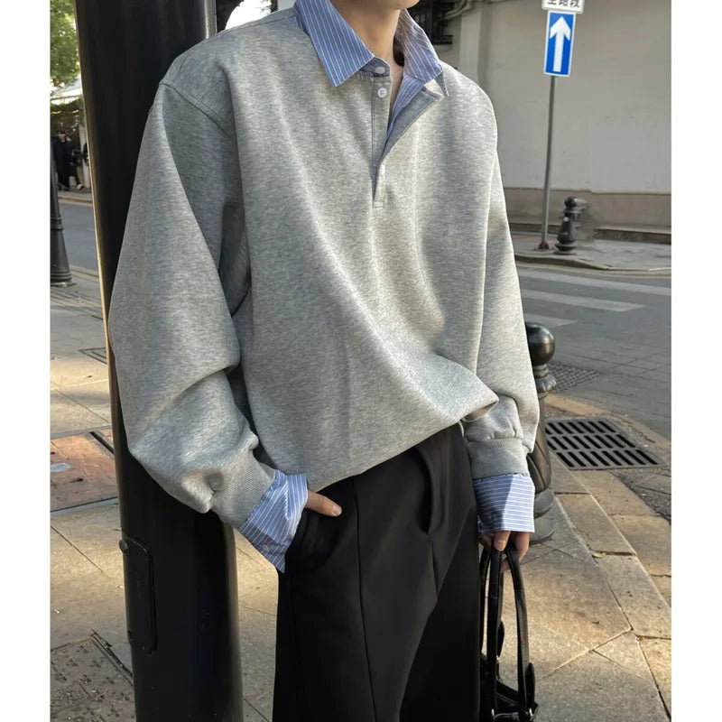 Y2K Spring Fake Two Pieces Jumper Sweater