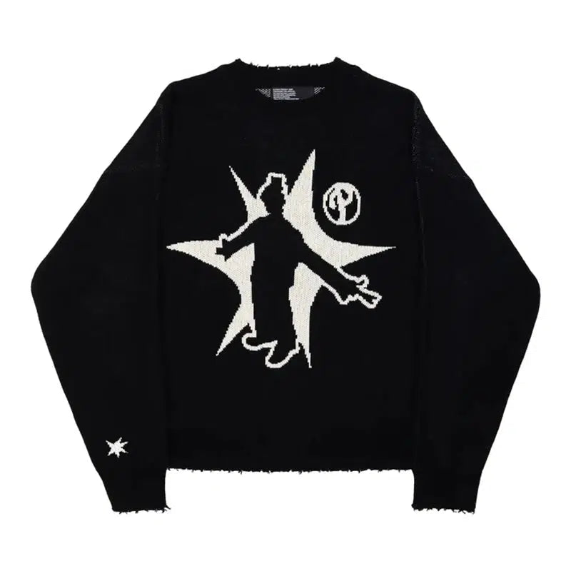 Y2K Star Knit Jumper