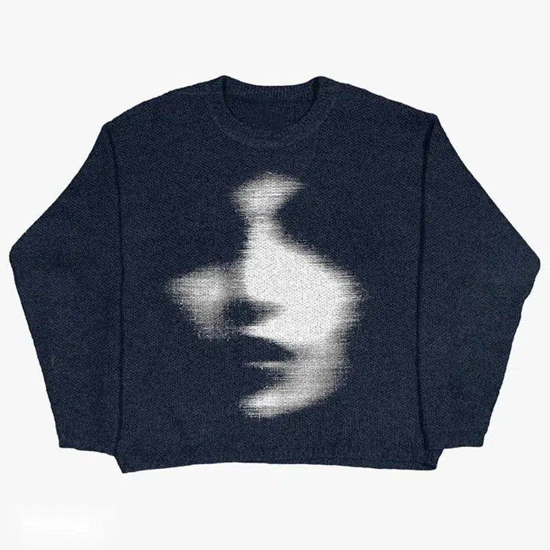 Y2K Static Vision Knit Jumper