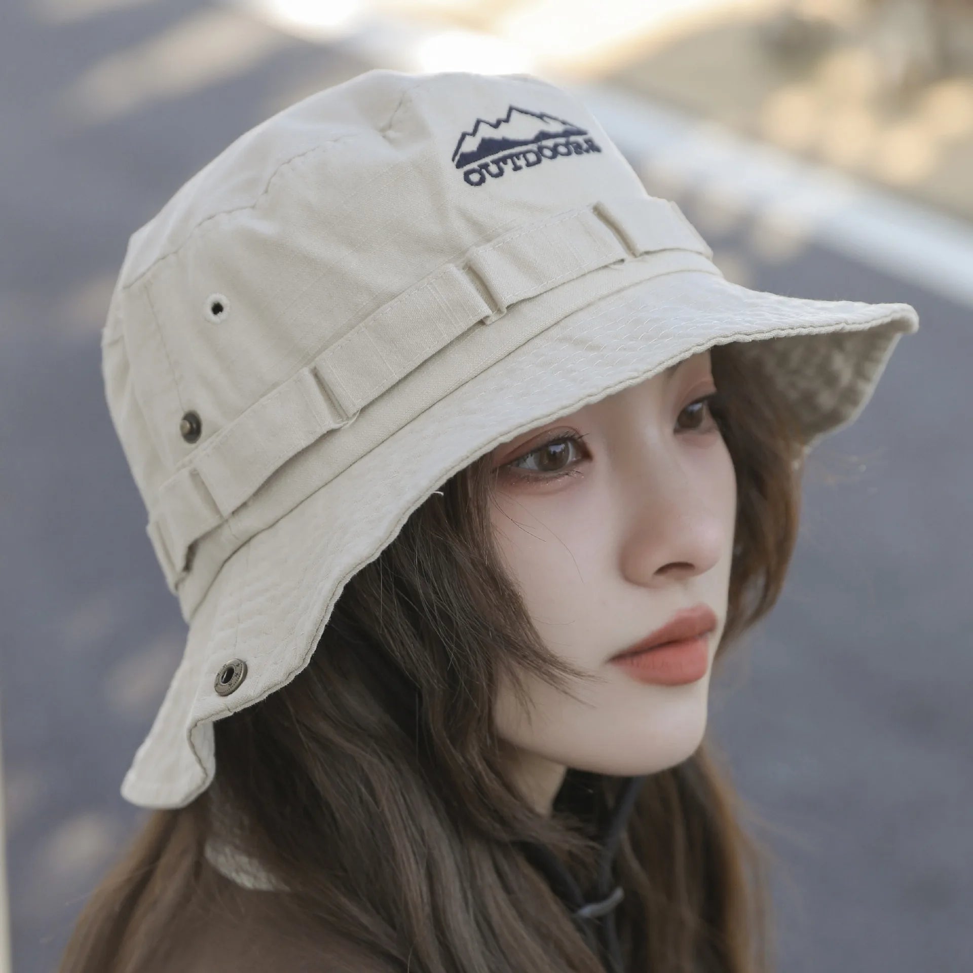 Y2K Stone-Washed Safari Bucket Hat