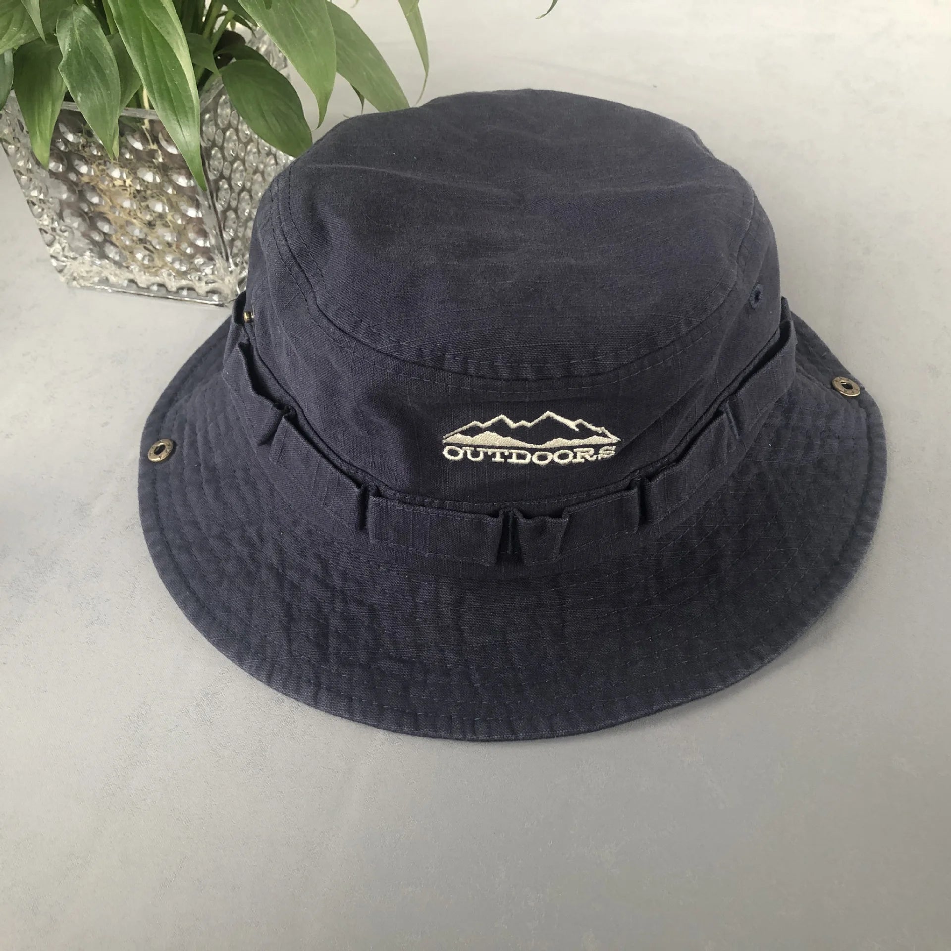 Y2K Stone-Washed Safari Bucket Hat
