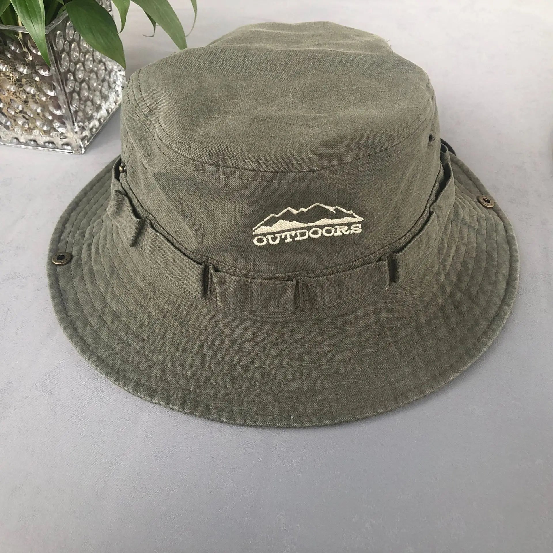 Y2K Stone-Washed Safari Bucket Hat