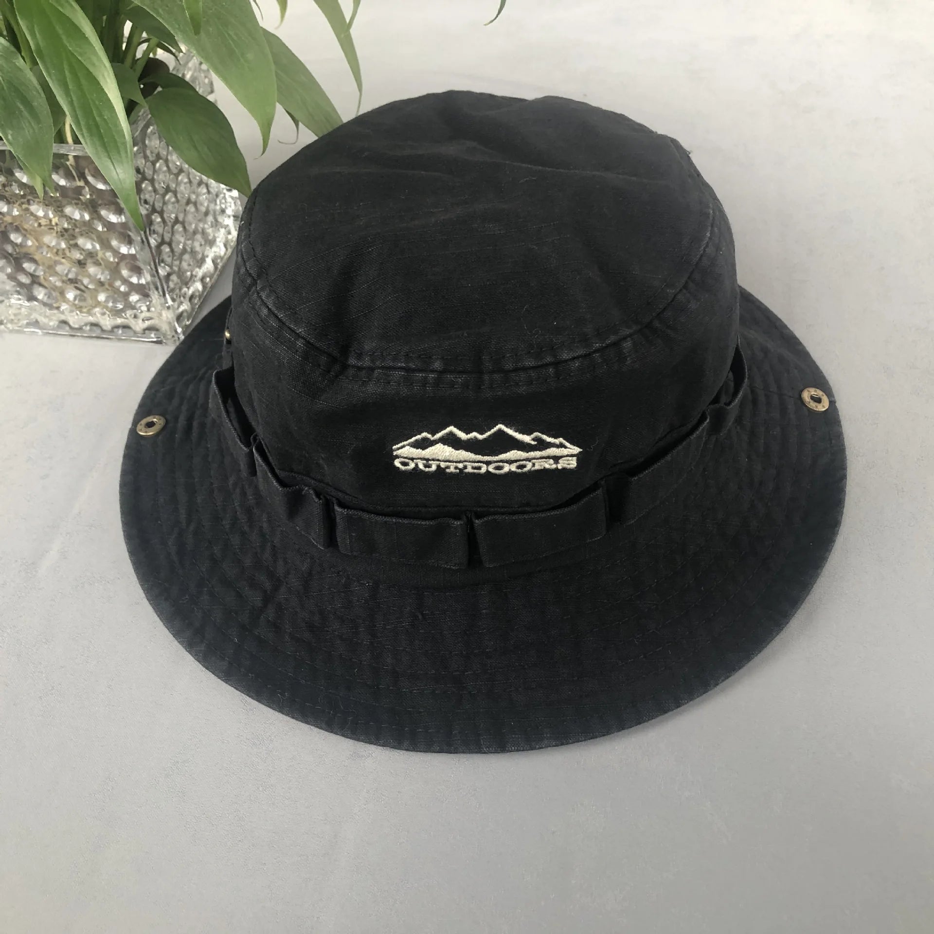 Y2K Stone-Washed Safari Bucket Hat