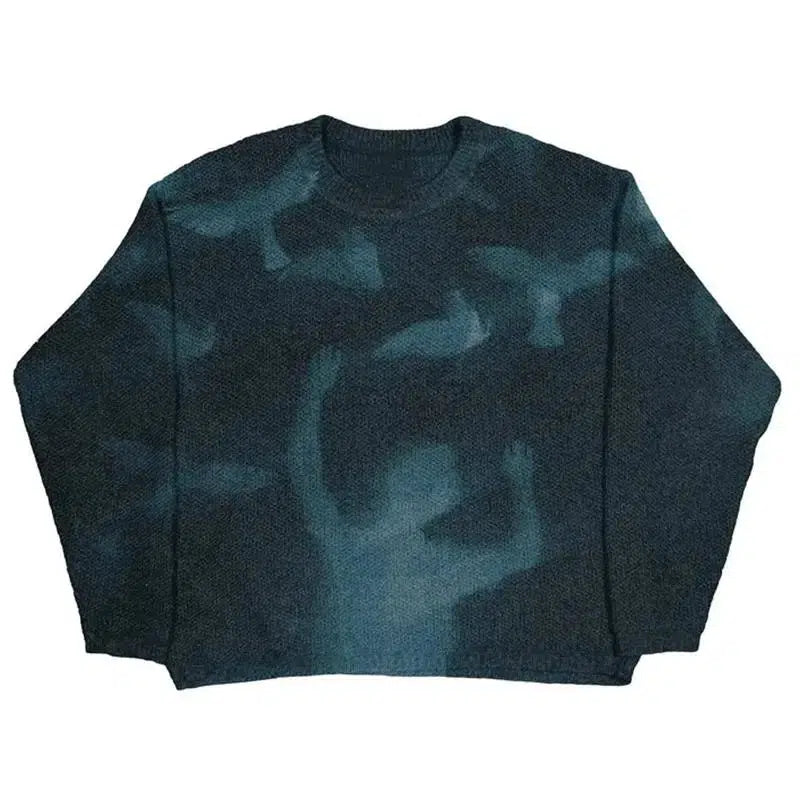 Y2K Swarmed Wool Knit Jumper