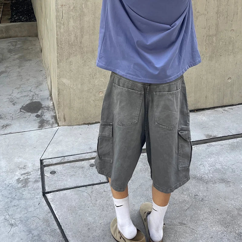 Y2K Washed Cargo Shorts
