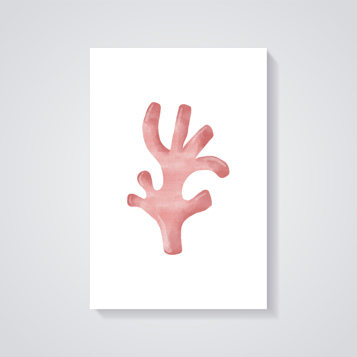 Pink Coral Coastal Poster