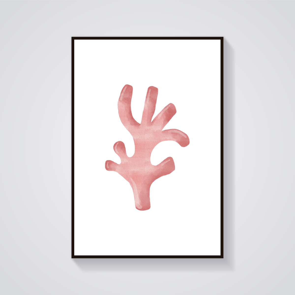 Pink Coral Coastal Poster
